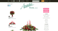 Desktop Screenshot of amandasflorist.com